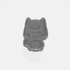 dog-siba-Cookie-Cutter.png STL-Datei hund-siba Ausstechform+Stempel・Vorlage für 3D-Druck zum herunterladen