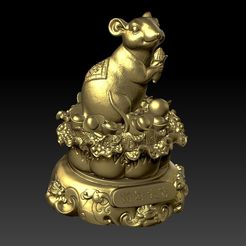 鼠年大吉摆件 3-4.jpg China Year of the Rat Fortune Decoration 31