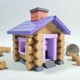 20240216_152311.jpg Deluxe Miniature Log Cabin Building Kit *ALL PARTS INCLUDED* Classic Novelty Toy