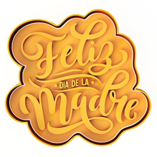 Cookie Cutter Mother's Day / Cookie Cutters Mother's Day / HAPPY MOM'S DAY 3D model