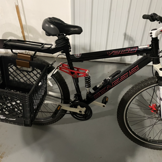 🥛 Milk Crate Holder for Bike Rack・ STL File for ・Cults