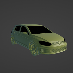 1.png Fichier STL Volkswagen Golf・Plan pour imprimante 3D à télécharger