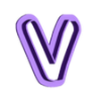 v_Low_case.stl disney - alphabet font - cookie cutter