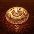 0_2.jpg Free STL file Voronoi donut candle holder・3D printer model to download