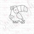 CC-P2-49-Cookie-Cutter.jpg Cute Toucan Cookie Cutter STL – 2 Inch Tropical Bird Shape