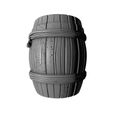 image1.jpg Wood Wine Drum 3D Print – Decorative Showpiece Model