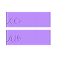 3écritures plaques autres x w.stl Correspondence of script, capital and cursive script. UPDATE