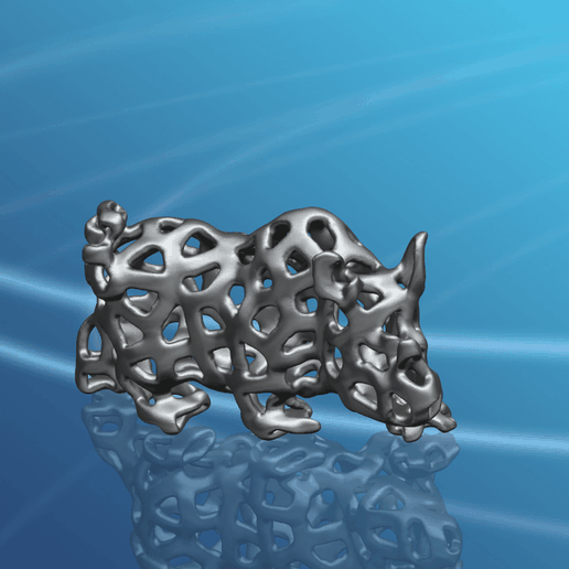 Rhinoceros in voronoi shape-02.png Voronoi Rhino
