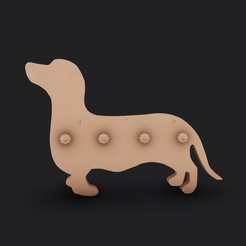 B75FA577-492D-47D4-B166-F16FD86E38BB.png Archivo STL decoración de pared con un colgador en forma de perro・Objeto imprimible en 3D para descargar
