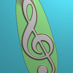 music_note_earring_2.4mmB.png STL file music notes 3d model・3D printable model to download