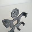 support tel_body 1.jpg Free STL file Smartphone holder for car・3D printer design to download
