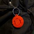 MUFC on backpack.jpg Manchester United FC Keychain
