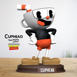 CUPHEAD , DEALWITH eal THEDEVIL’ nlsinh@gmail.com iit 3D-Datei Cuphead Fanart・3D-druckbares Modell zum herunterladen, nlsinh
