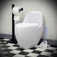 IMG_6037.jpg 1:12 Scale Miniature Toilet Brush & Holder - Modern Dollhouse Bathroom Accessory