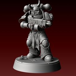Word_Marine.jpg Free STL file Chaos Word Warrior・Object to download and to 3D print