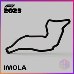 CIRCUITO-IMOLA-F.jpg STL file IMOLA CIRCUIT / F1 CIRCUIT COLLECTION 2023・3D printer design to download
