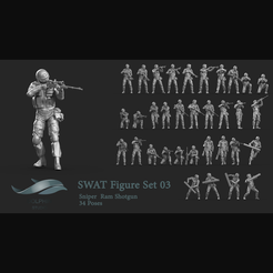 signature00.png Archivo 3D Conjunto de figuras SWAT 03・Design para impresora 3D para descargar