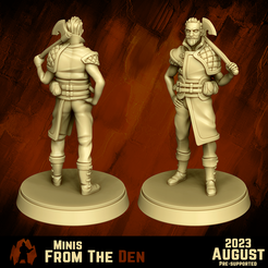 Pose-2-RDY-Socials.png Bandit with Axe - DND MINIATURE [PRESUPPORTED]