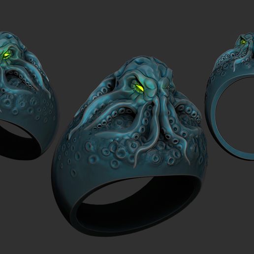 Octopus Ring 3D model