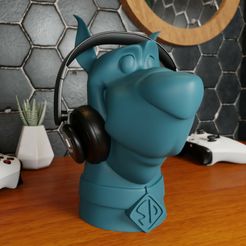 7.jpg Scoobydoo headphones Holder