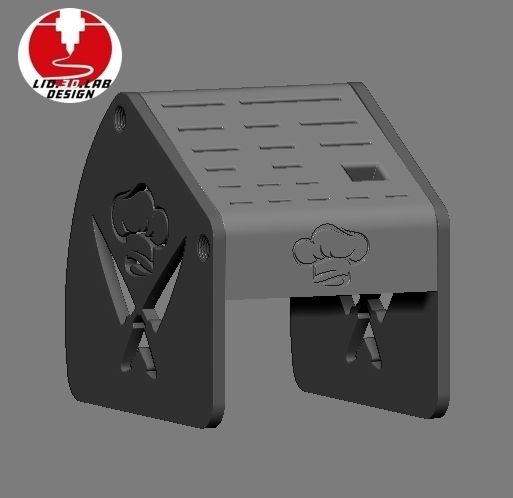 knifes cleaver scissors dock holder, porte couteaux ciseaux feuille de boucher