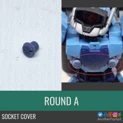 11.png Socket cover for 30 Minute Missions/ 30 Minute Sisters / Gundam Gunpla - ROUND A PRESUPPORTED