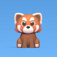 Cod463-Cute-Sitting-Red-Panda-5.png Cute Sitting Red Panda