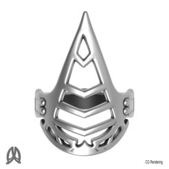 Assassin Creed Ring Top View.jpg Free STL file Assassin Creed Ring・3D printing template to download