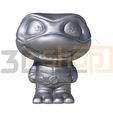 c1.jpg 3D Miniatur-Schildkröte ORANGE - Figur, niedlich, Chibi