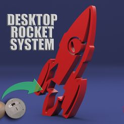BonGarcon-ROCKET-V1-2.jpg Fichier STL gratuit ROCKET DESKTOP ROCKET・Modèle à télécharger et à imprimer en 3D