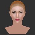 25.jpg Beautiful redhead woman bust ready for full color 3D printing TYPE 6