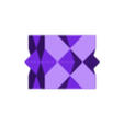 Cube_-_V8_-_6x6_in.stl 113. Cube Platonic Solid Planter Pot - V8 - Aoi (Inches)