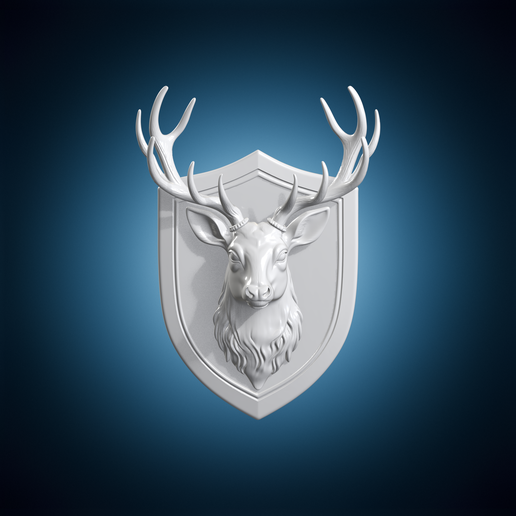 Royal Stag Head Deer Head With Large Antlers