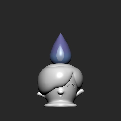 🐉 Pokemon - Litwick with 2 poses・ STL File for ・Cults