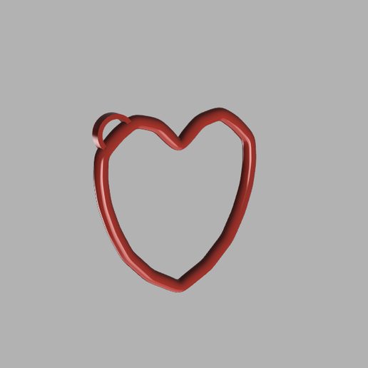 heart earrings 3D model
