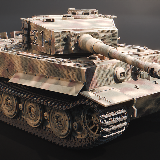 🐅 Panzer VI - Tiger I - WW2 German heavy Tank・ STL File for 3D