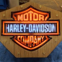 photo-final.jpg Fichier STL gratuit Lampe Harley-Davidson.・Design pour impression 3D à télécharger