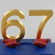 67.png 67 World Cup Trophy Display Stand