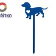 jednohubka 22.jpg Cocktail stick - Canape - DACHSHUND II