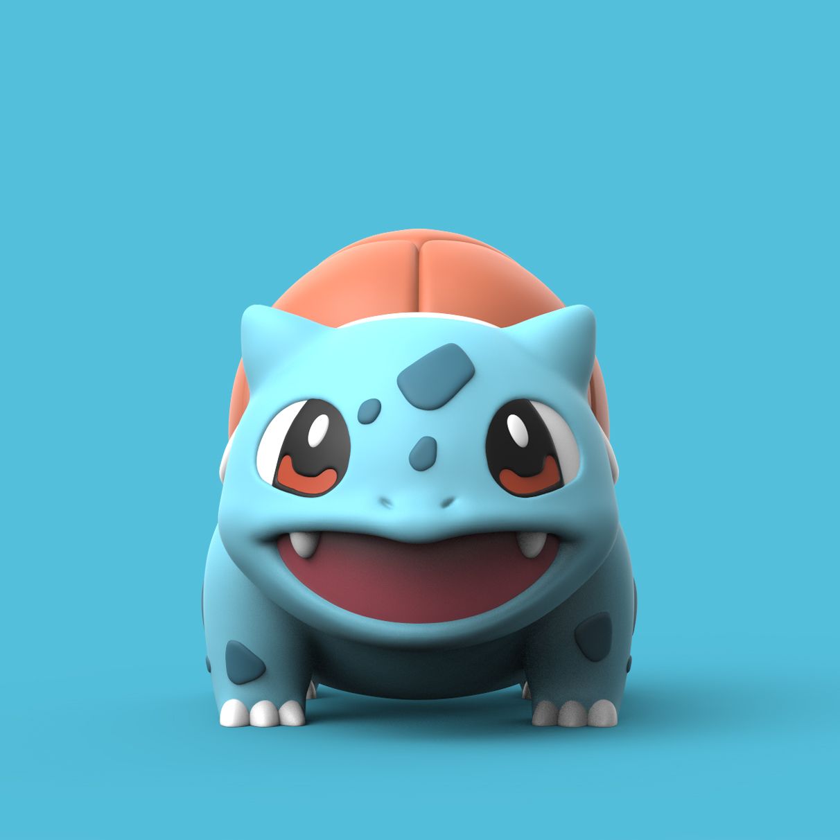 STL File POKEMON - WATER BULBASAUR・3D Printing Design To Download・Cults