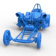 53.jpg Dragster old school à 6 roues à moteur avant Diecast Échelle 1:25