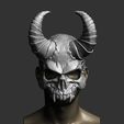 14-1.jpg Demon Scull Mask - mobile jaw 3D print model