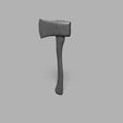 4.jpg 1/12 Scale Miniature Axe and Log STL Set for Dollhouses and Miniature Projects (commercial license)