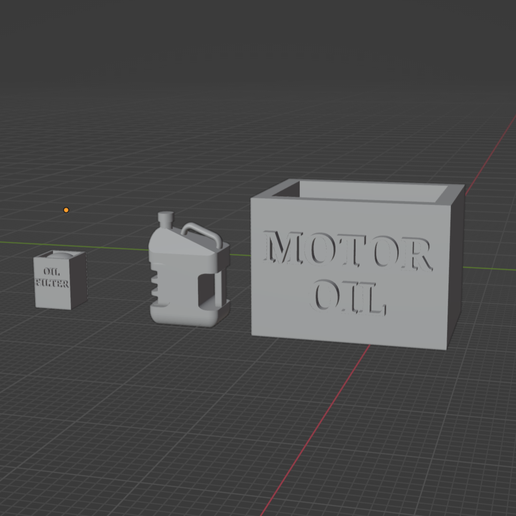 1/25 Scale Oil Change Set - Realistic Garage Service & Maintenance Props