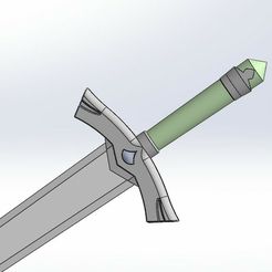 Dull-Blade-from-genshin-impact-for-3d-print-and-cosplay-5.jpg 3D-Datei Stumpfe Klinge GENSHIN IMPACT・Design für 3D-Drucker zum herunterladen