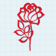 simple-rose.png Simple rose wall art outline