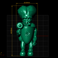 DIMENSION.png Skeleton Plant Character 3D Printable Model