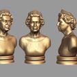 08.jpg Queen Elizabeth II Bust 3D print model
