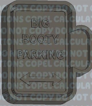 Big Booty Parking Silicone Mold Housing 3D model