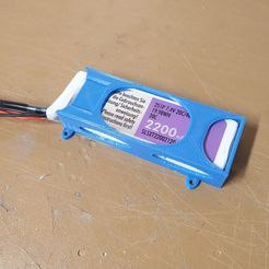 20220216_122959.jpg Free STL file Support for lipo 2s 2200mah battery・3D print design to download